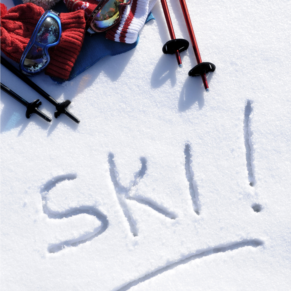 ski valdelinares - pintado en nieve