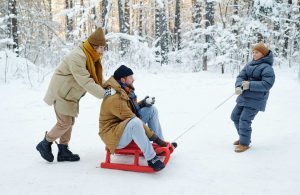 alquiler trineo valdelinares - familia