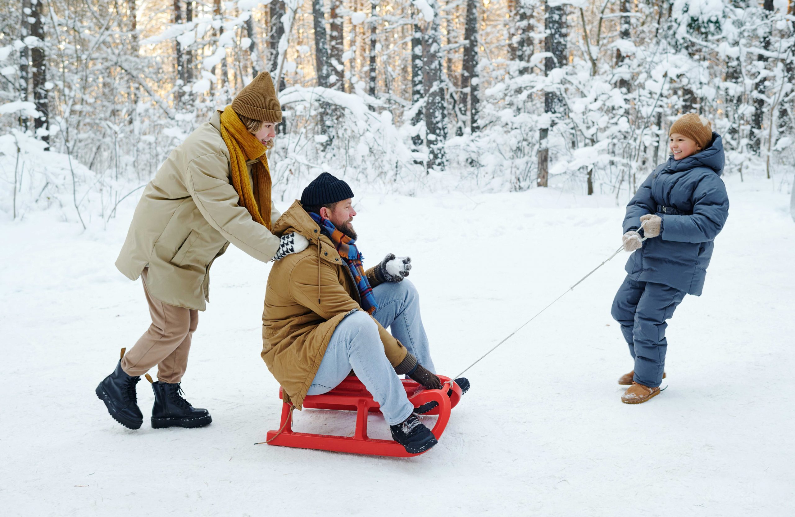 alquiler trineo valdelinares - familia