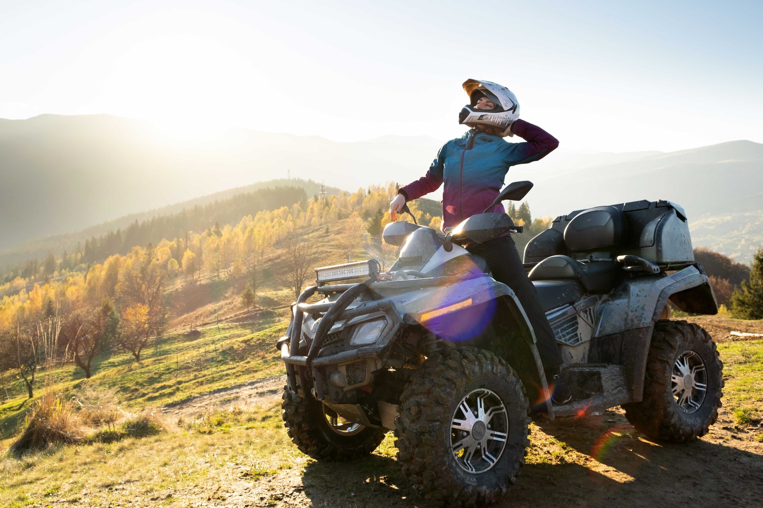 alquiler de quads en Gúdar - mujer